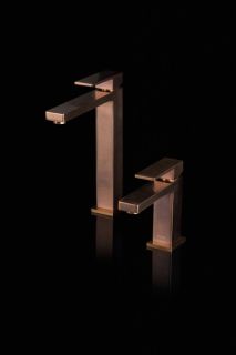 Смеситель для раковины Boheme Qubic 472-CB брашированная медь